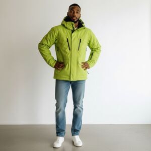 Predator Wear Neon Green Performance Wear Reflective Coat - Large